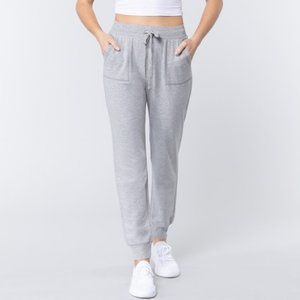 ⚡FINAL SALE! Heather Gray Stretch Knit Slim Sweatpants